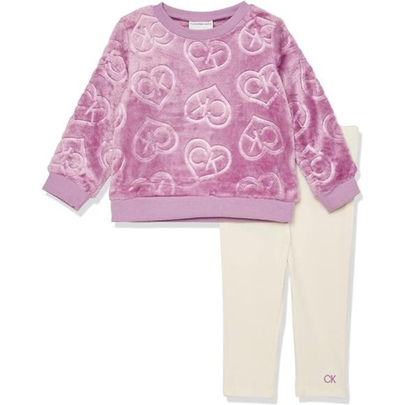 Calvin Klein Baby Girls 2 Pieces Legging Set NWT - Picture 1 of 3